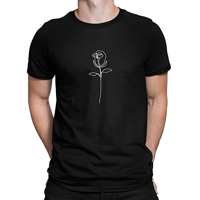 black rose print shirt