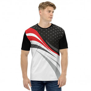CLOTHINKHUB Men's Printed Round Neck T-Shirt
