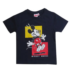 SOS-Cotton Mickey Mouse Cartoon Graphic Printed T-Shirt