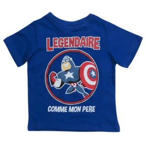 SOS-Avengers Printed Blue Cotton T-Shirts