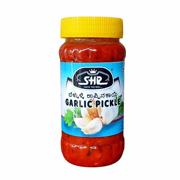 SHR Garlic Pickle 900 grams (Pack of 9) Rolloverstock