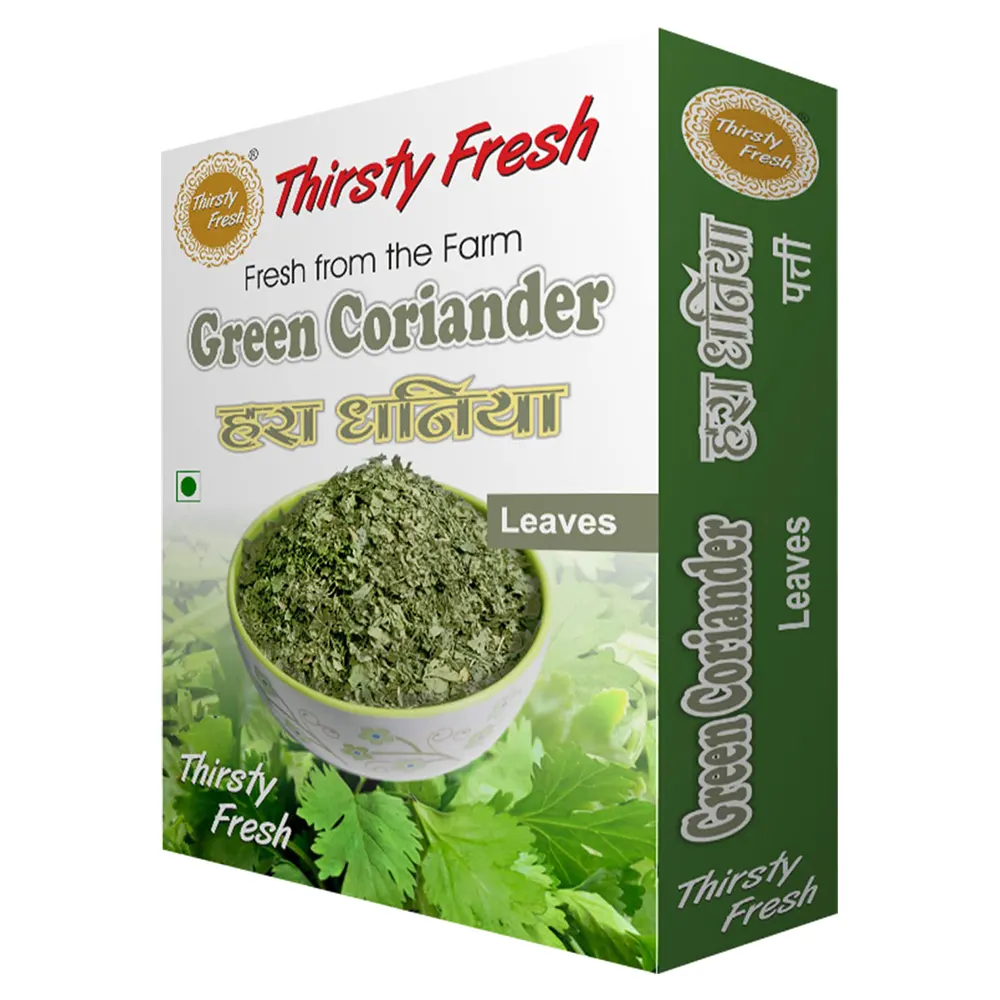 Thirsty Fresh Dried Green Coriander Leaves Dehydrated Ready to Use