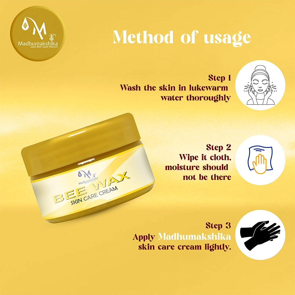 Madhumakshika Bee Wax Skin Care Cream 50gm (Pack of 20) Rolloverstock
