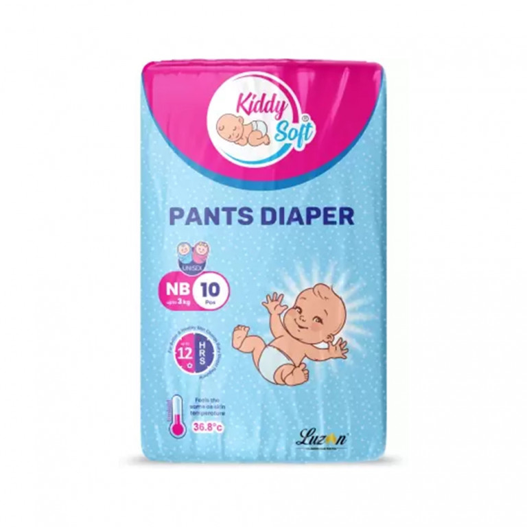 Kiddy Soft Baby Pants Diapers / New Born Diapers / Upto 3 Kg (10 Pants
